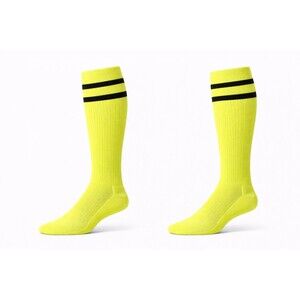 TCK Sports ProDri, BPSB,  Crew Socks Yellow, XL, 2 Pairs